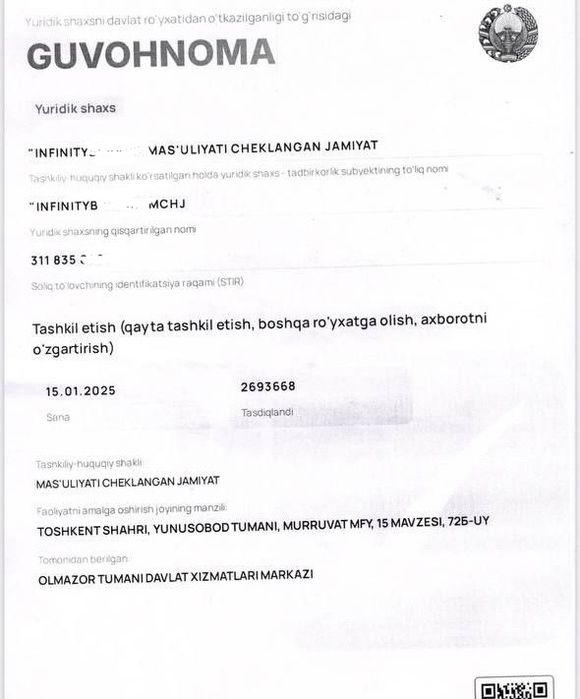 Фирма сотилади 80-100 млрд