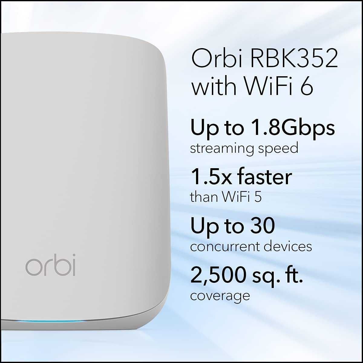 Router Mesh NetGear Orbi RBK352 AX1800 - Set 2 unitati