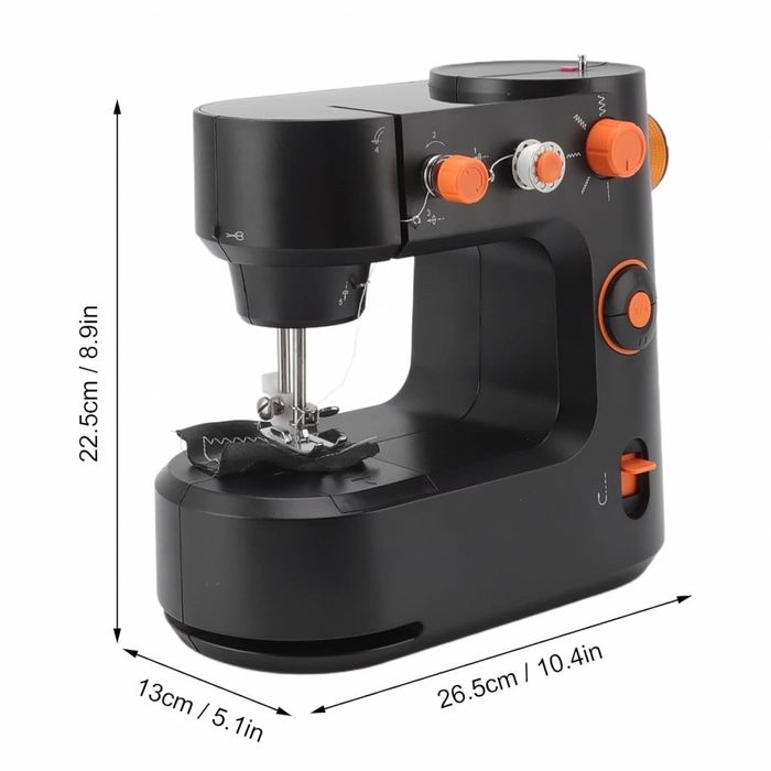 QVC Немска Мини шевна машина, компактна и удобна за домашна употреба