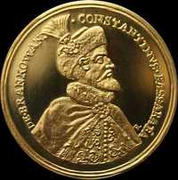 Medalie moneda aur BNR Constantin Brancoveanu
