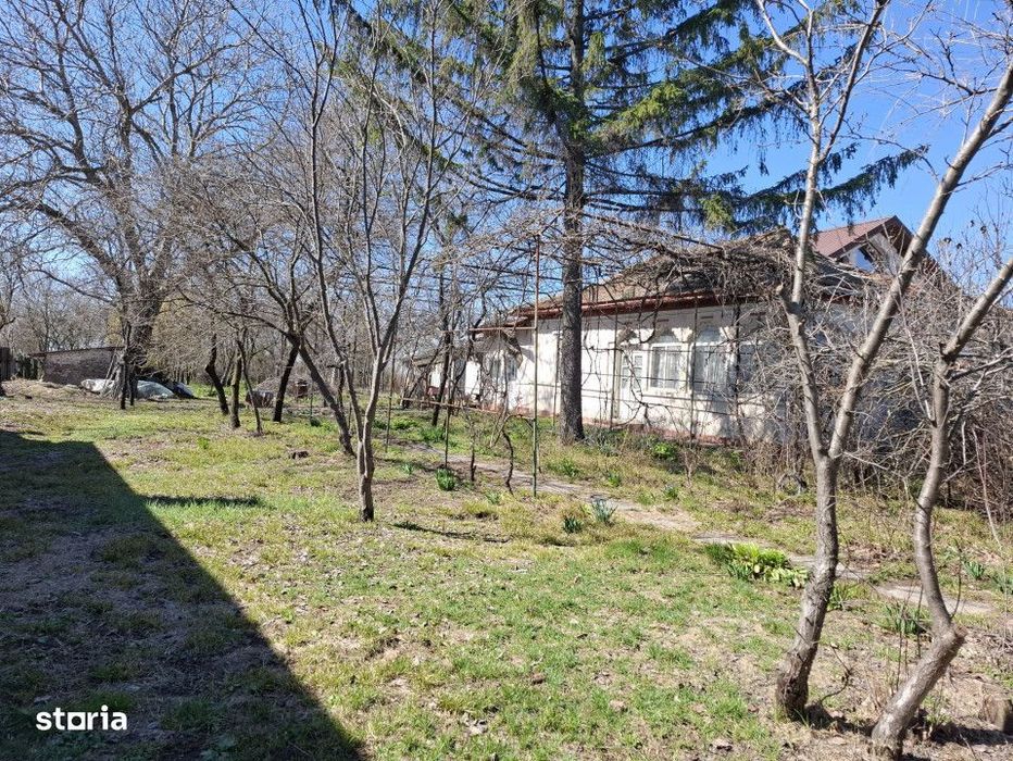 Vanzare teren + casa batraneasca in Racari, la DN71
