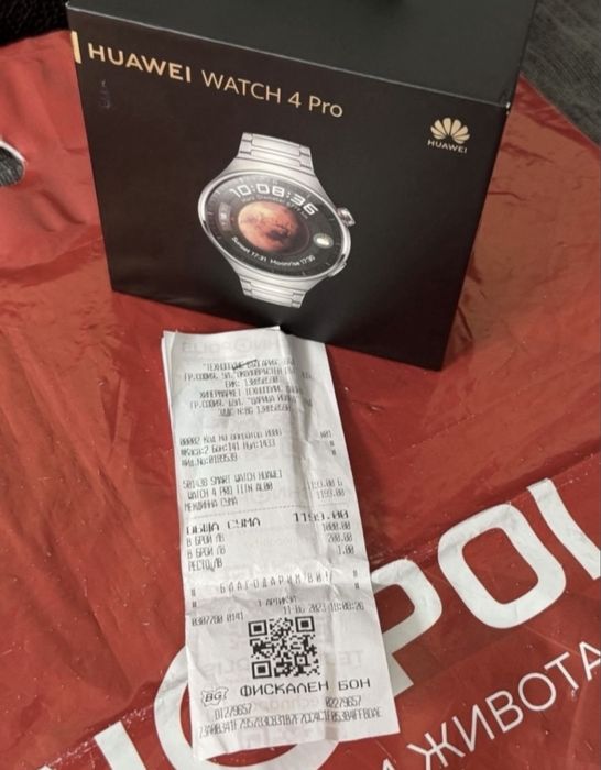 48mm Huawei watch 4 Pro LTE Гаранция Технополис 2025 г. Titanium