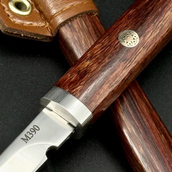 Японски нож Shinobi-Стомана M390,кания от палисандър