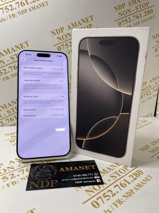 NDP Amanet Braila Iphone 16 Pro Max 256gb (45662)