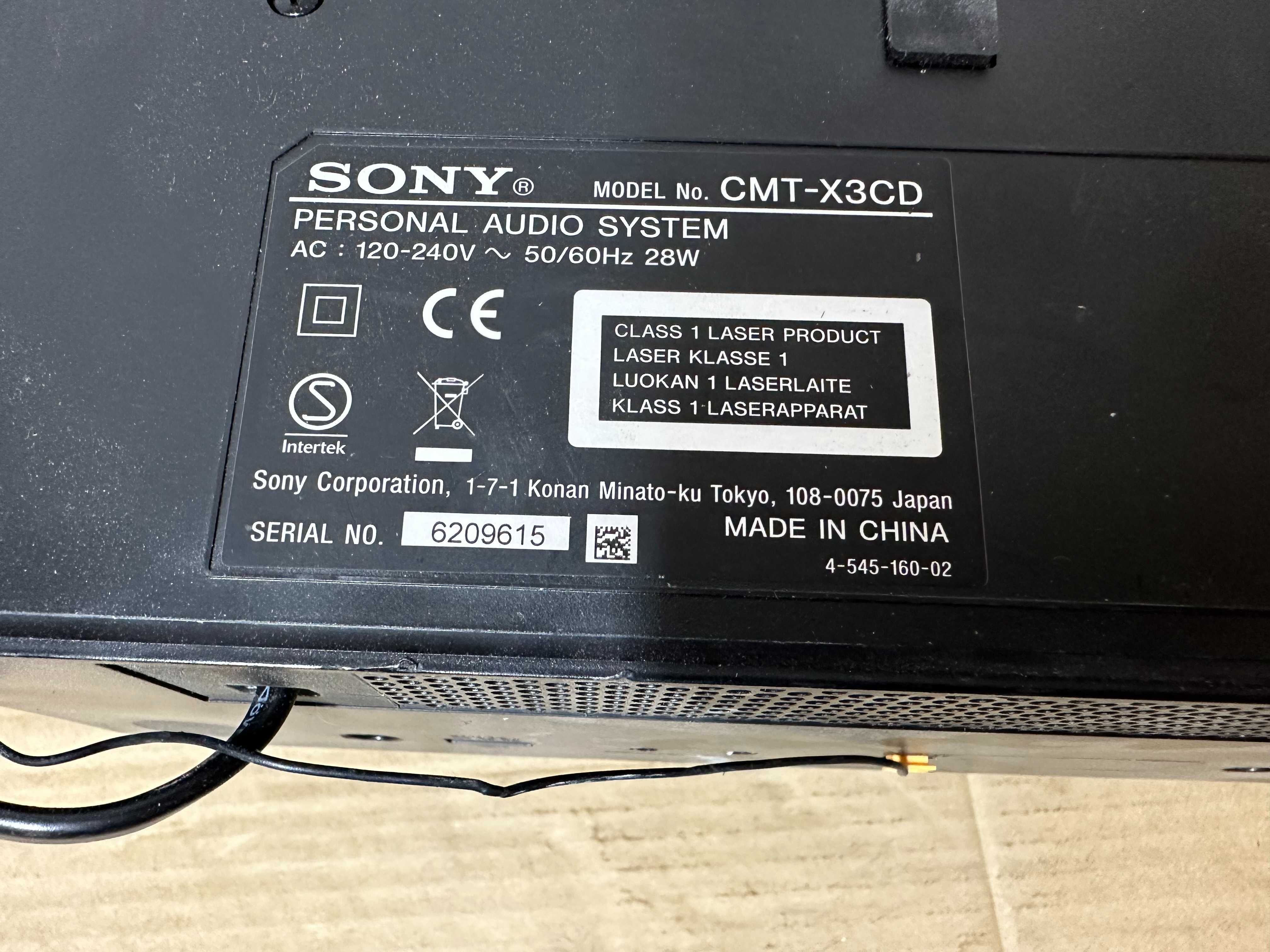 Аудио система - Sony CMT-X3CD