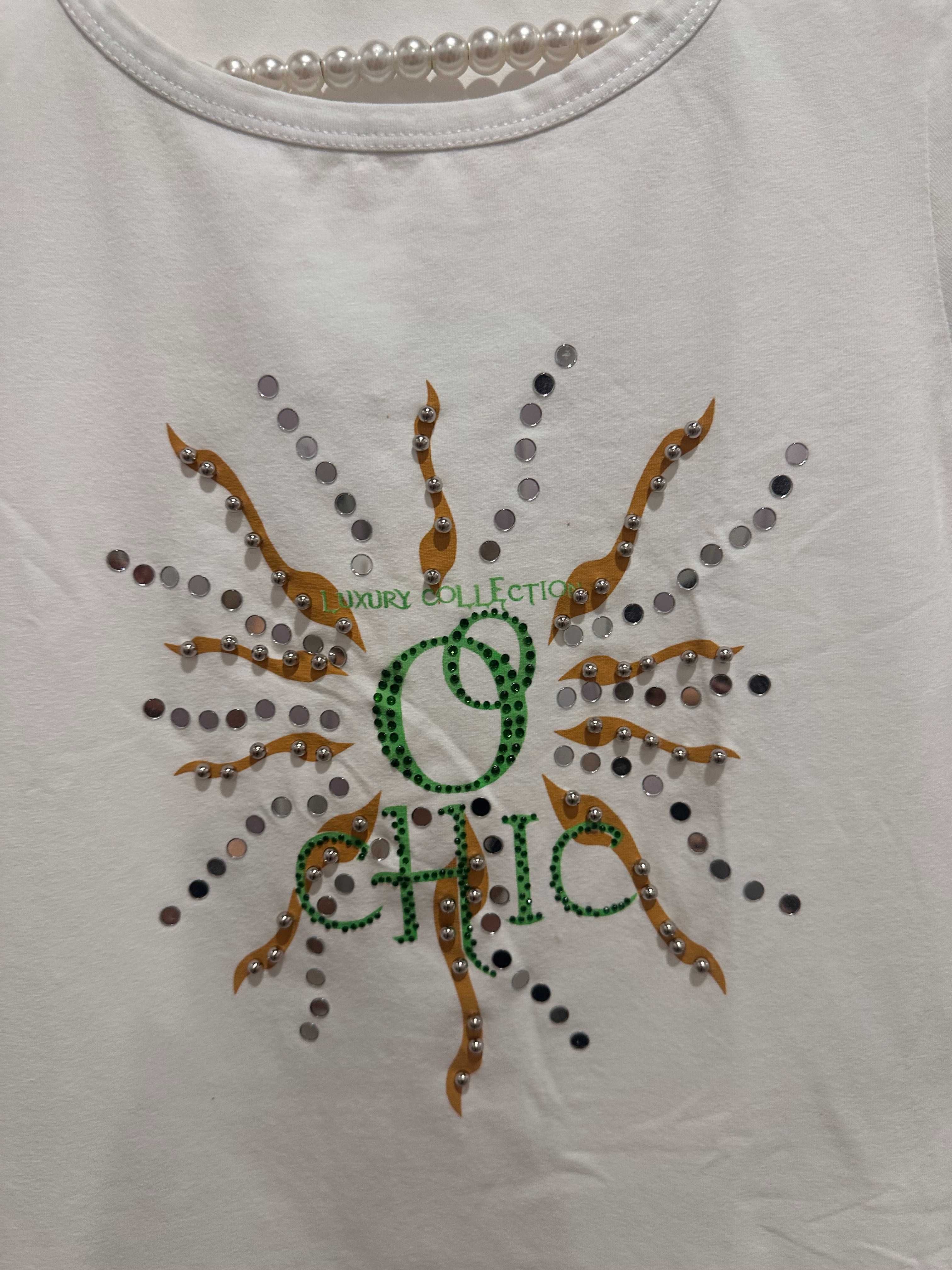 LEIDIRO Made in Italy ефектна тениска С/М