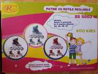 Patine Cu Rotile Fetițe Reglabile Nr.34-37