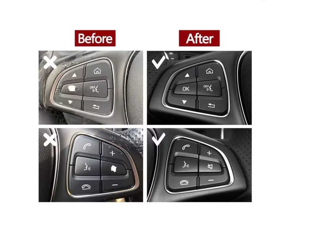 Капачета за бутони на волан за Mercedes GLC W253 Pre-Face