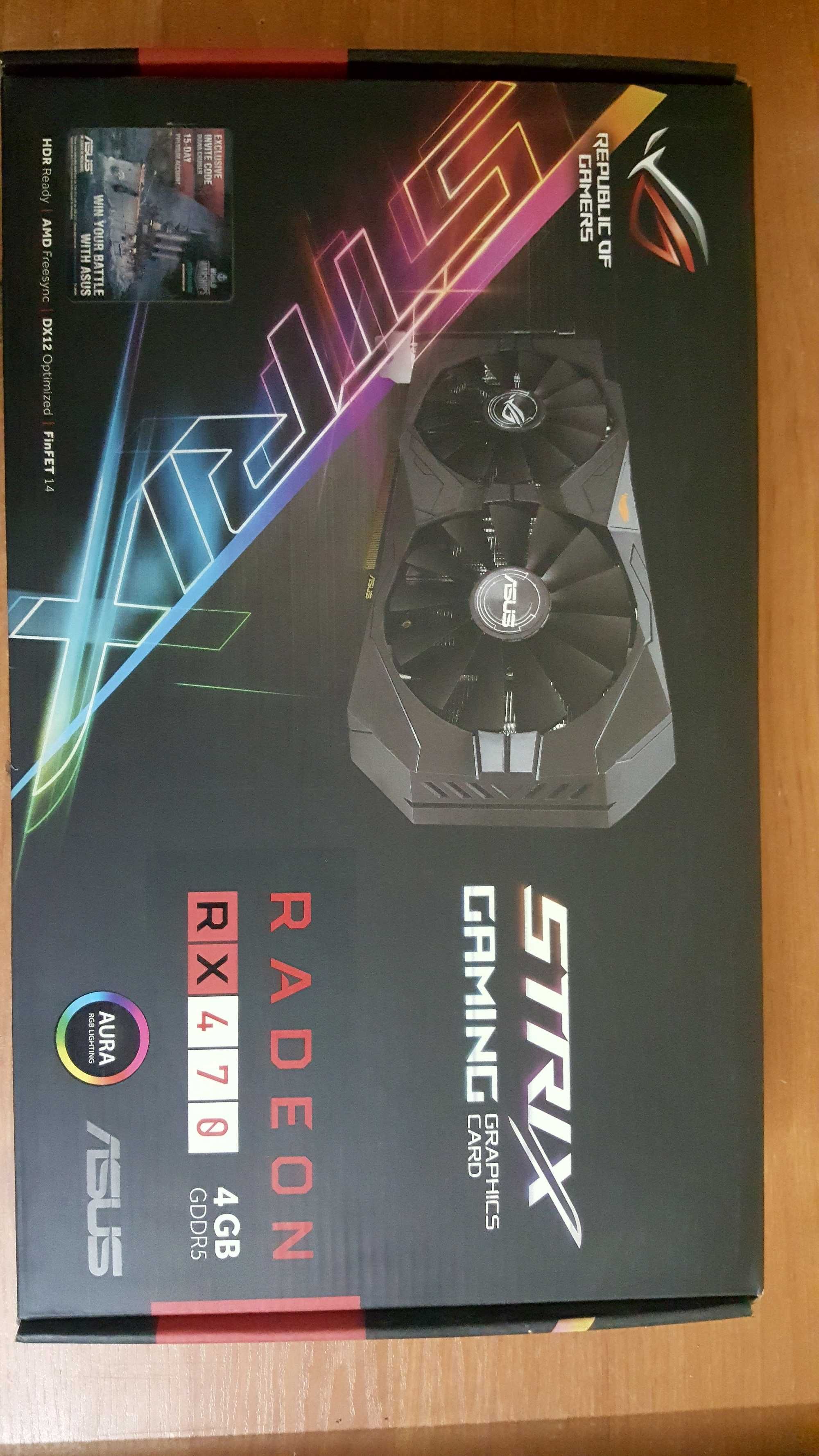 Продам ASUS Strix RX 470 Gaming 4Gb DDR5