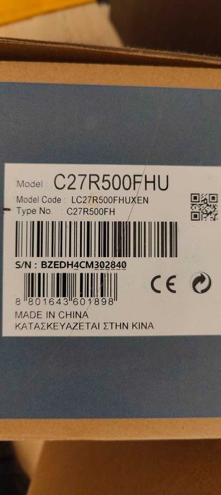 Monitor Samsung curbat 27inch, ecran spart