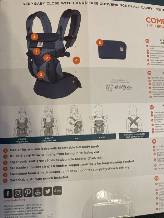 Ergobaby Omni 360 Ергономична Раница