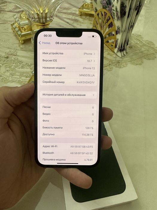 Iphone 13 LLA 128 gb