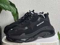 Adidasi Balenciaga Triple S full negri black - premium