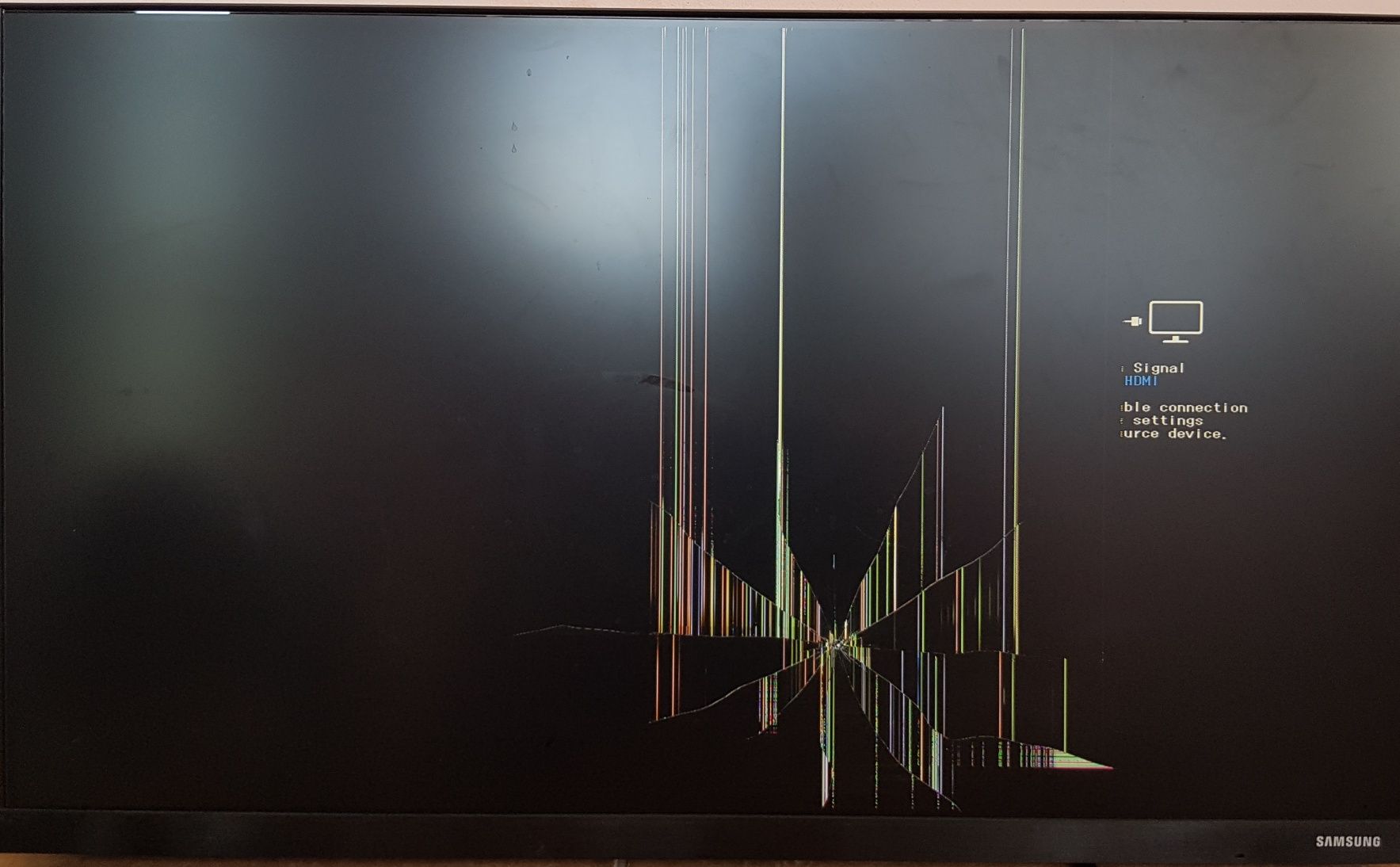 Monitor LED IPS Samsung defect
