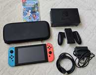 Nintendo switch + Human fall flat и 128 GB памет