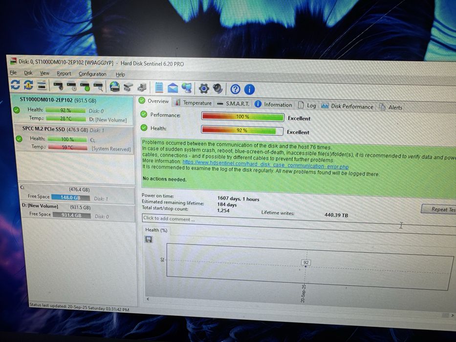 Hard disk uri 1tb,6tb,8tb,3tb,4tb seagate skyhawk