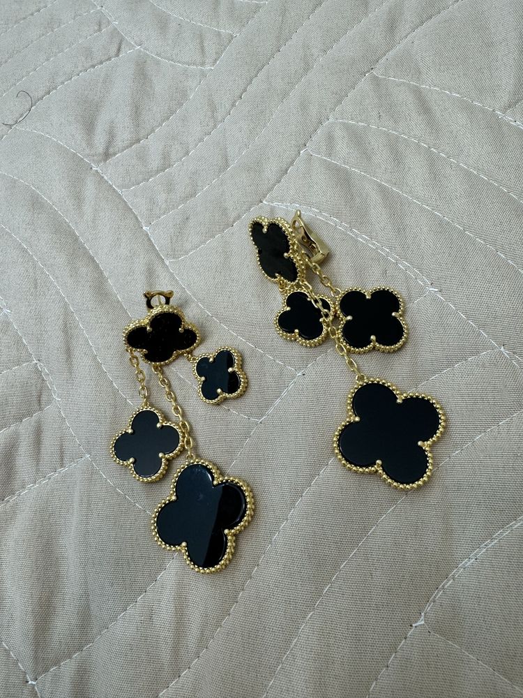 Серьги Van Cleef & Arpels с упаковкой