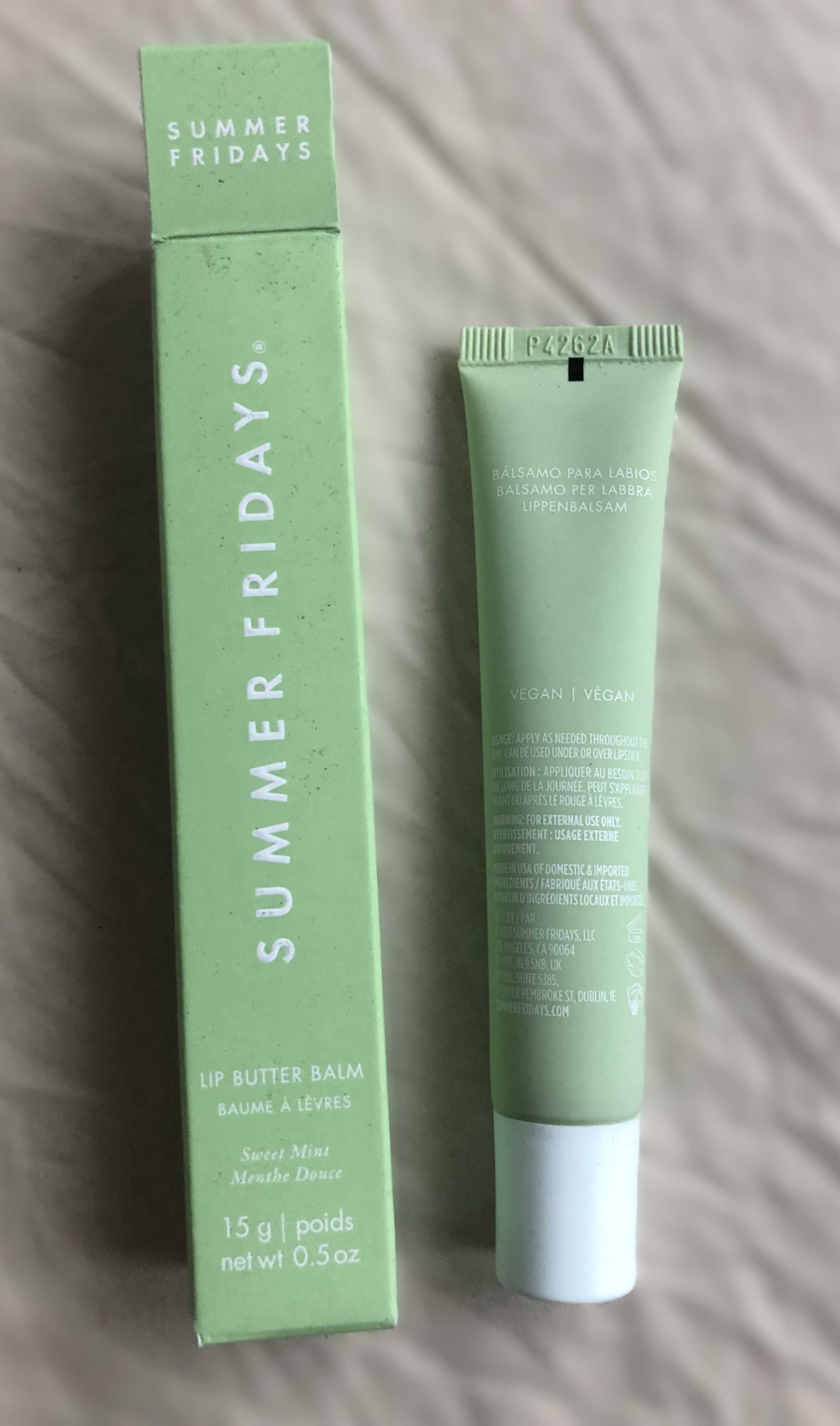 Балсам за устни Summer Fridays Lip Butter Balm 'Sweet Mint'