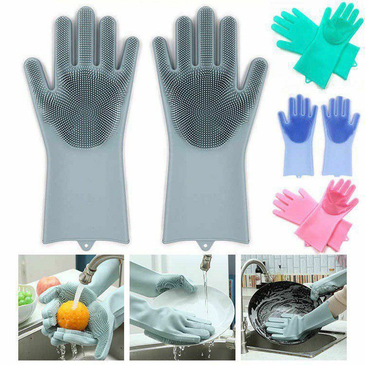 Селиконовые моющие перчатки-1750тг