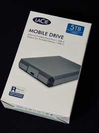 Външен хард диск HDD LaCie 5TB, 2.5", USB 3.1 Type-C - НОВ, ГАРАНАРЦИЯ