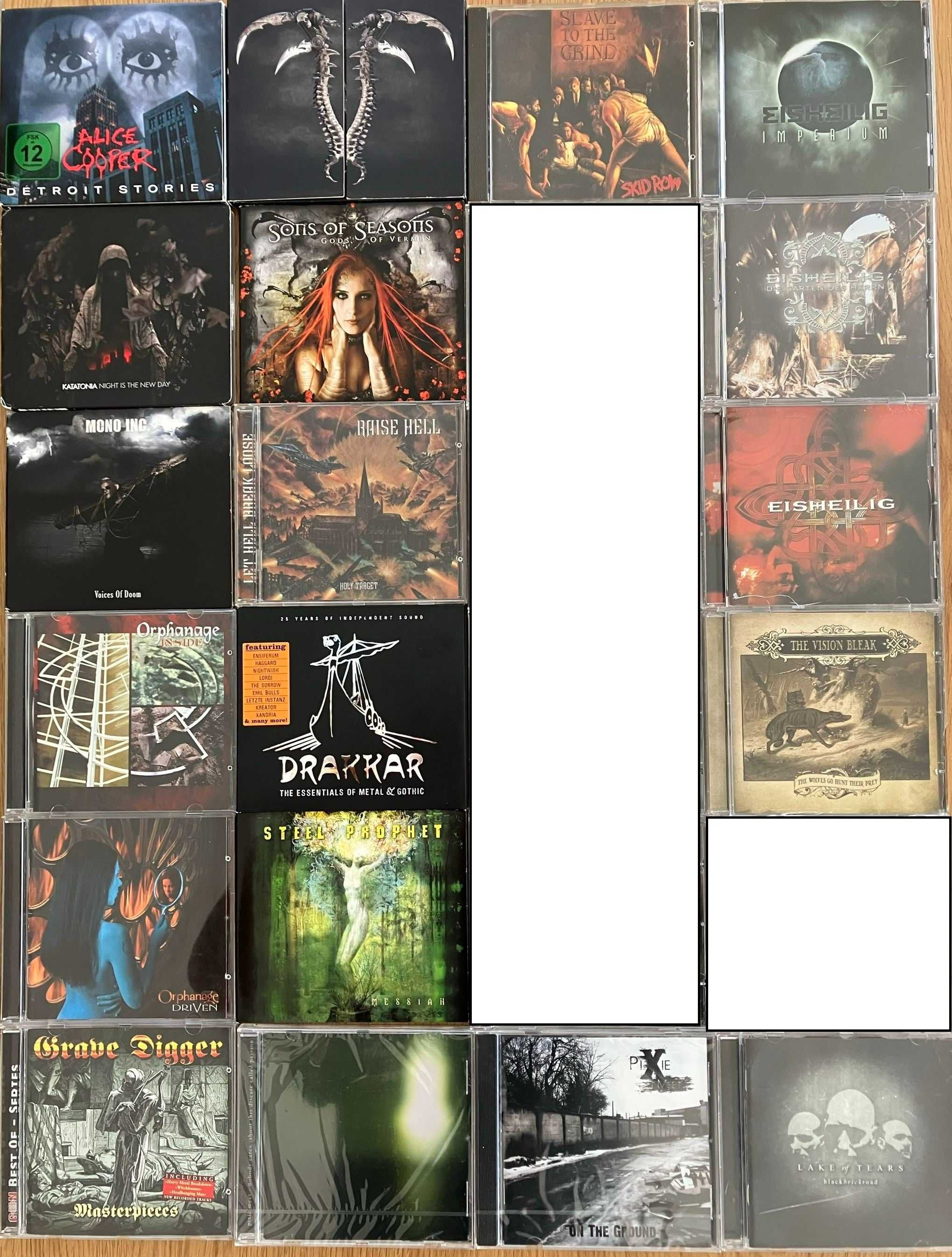 Рок, метъл, готик оригинални дискове CD metal