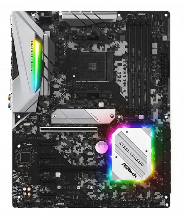 Asrock b450 steelegend + amd ryzen 5 5600g + corsair 2x8gb rgb