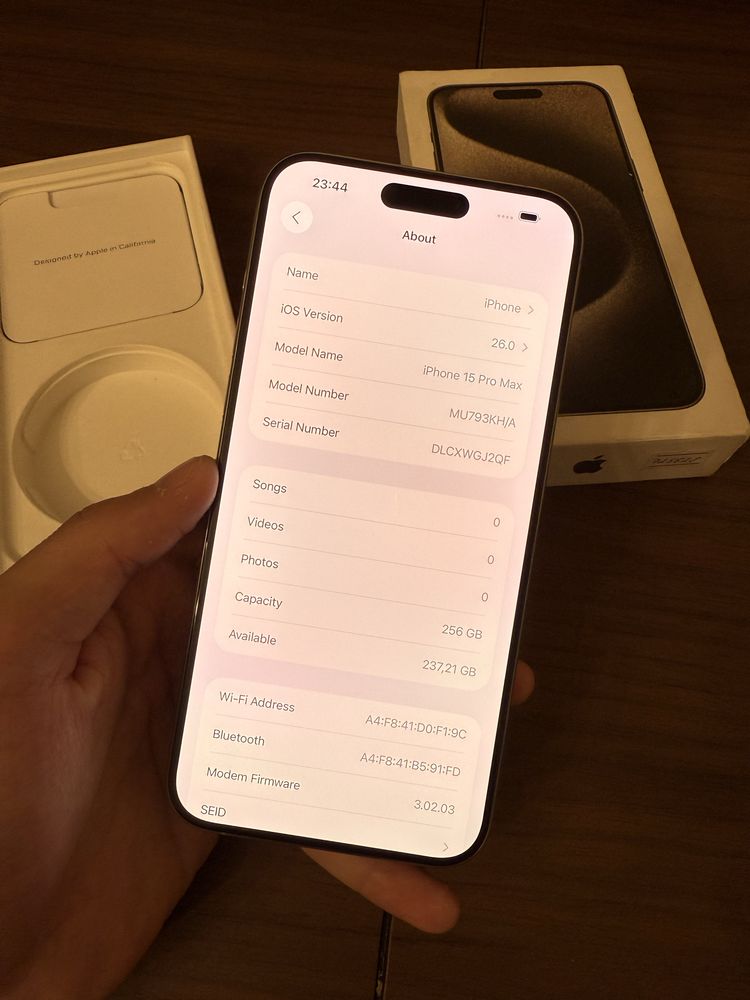 Iphone 15Promax xolati