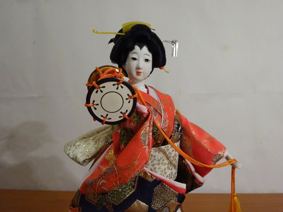 Papusa japoneza de colectie - Gheisa in Kimono traditional