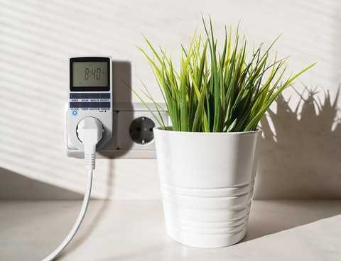 Дигитален седмичен таймер превключвател, Електронен контакт с таймер,