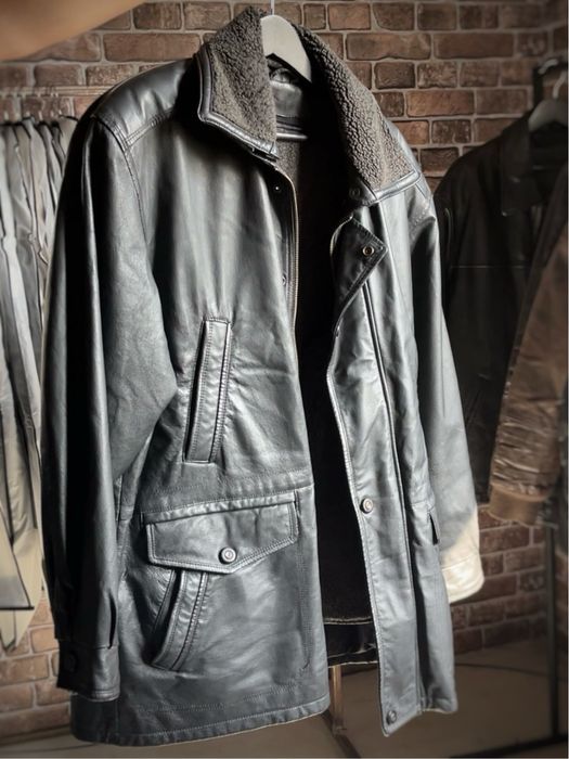 Винтажная кожаная куртка CANDA (зима-осень-весна)
