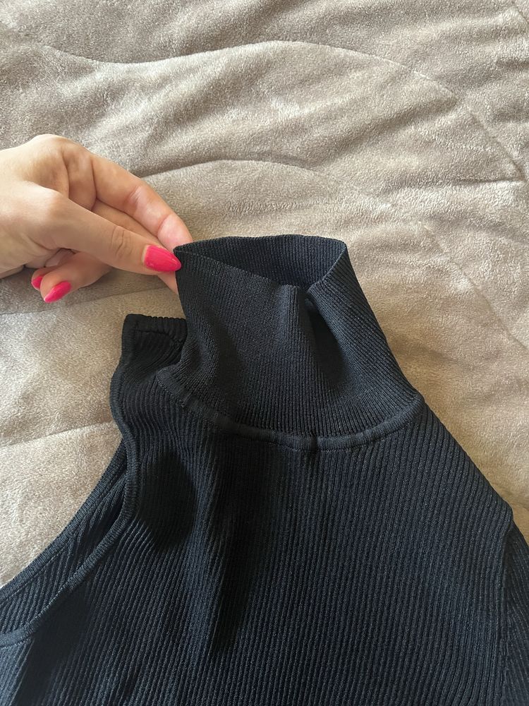 Блуза поло с един ръкав Zara