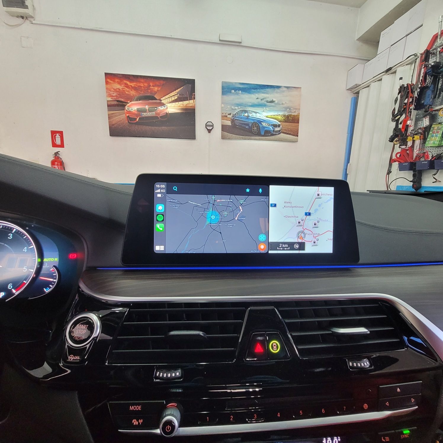 Отключване Apple CarPlay BMW G11 G12 G30 G31 F10 F15 F30 F16 X3 X5 X6