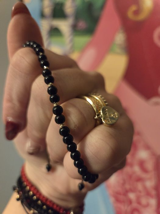 Bratara cu bile de aur 14k