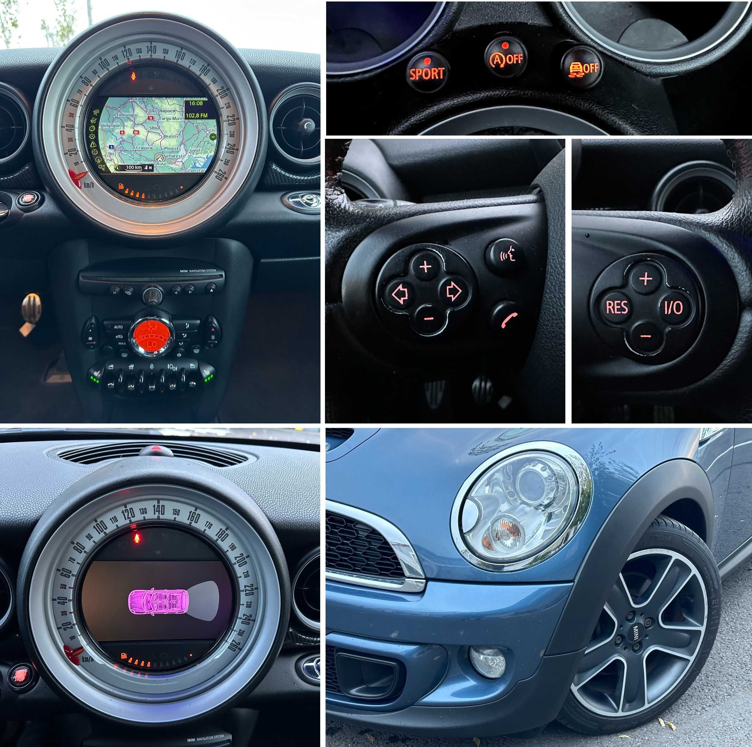 Mini Cooper S 184 CP - Navigatie_Keyless Entry_Piele_Xenon