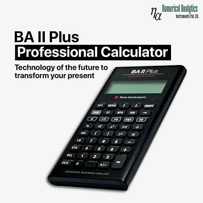 Texas Instruments BA II Plus Professional Financial CFA, FRM