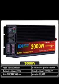 Invertor EaSun 3000W,24V,unda sinusoidala pura
