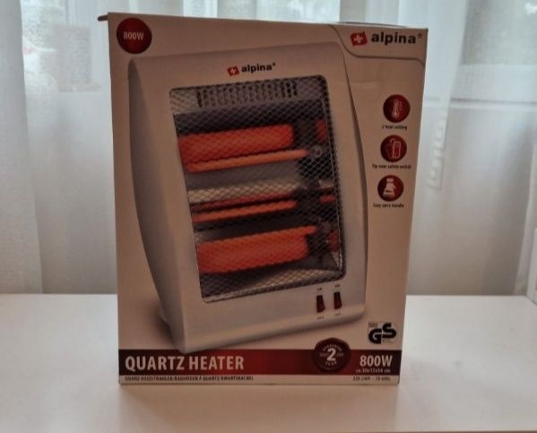 Radiator/incalzitor/calorifer electric quartz nou 800w 2x400w