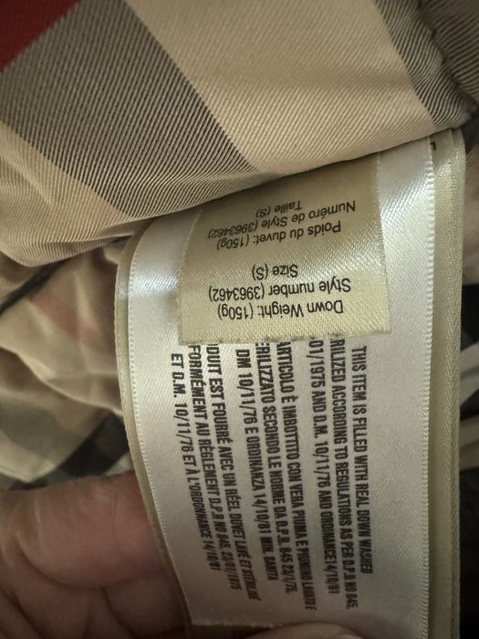 Geaca Burberry Brit puf