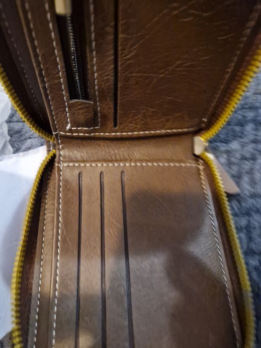 Portofel maro piele ecologica