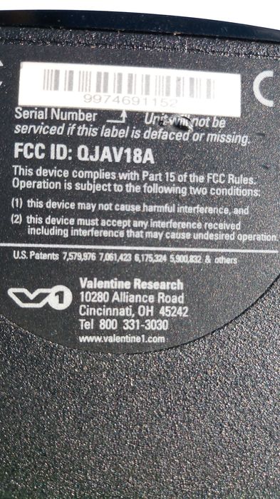 Detector Radar - Valentine One , Ca Nou