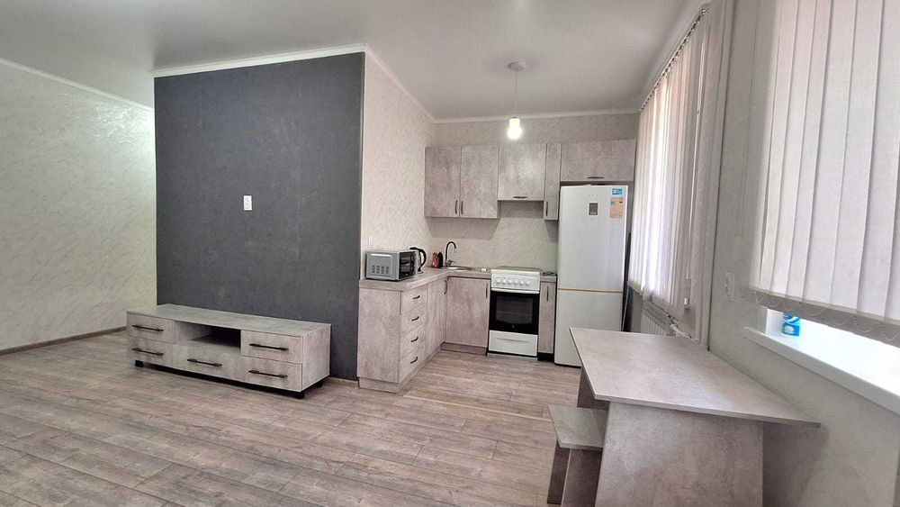 1 комнатная квартира с ремонтом мебелью и техникой  по Белинского))