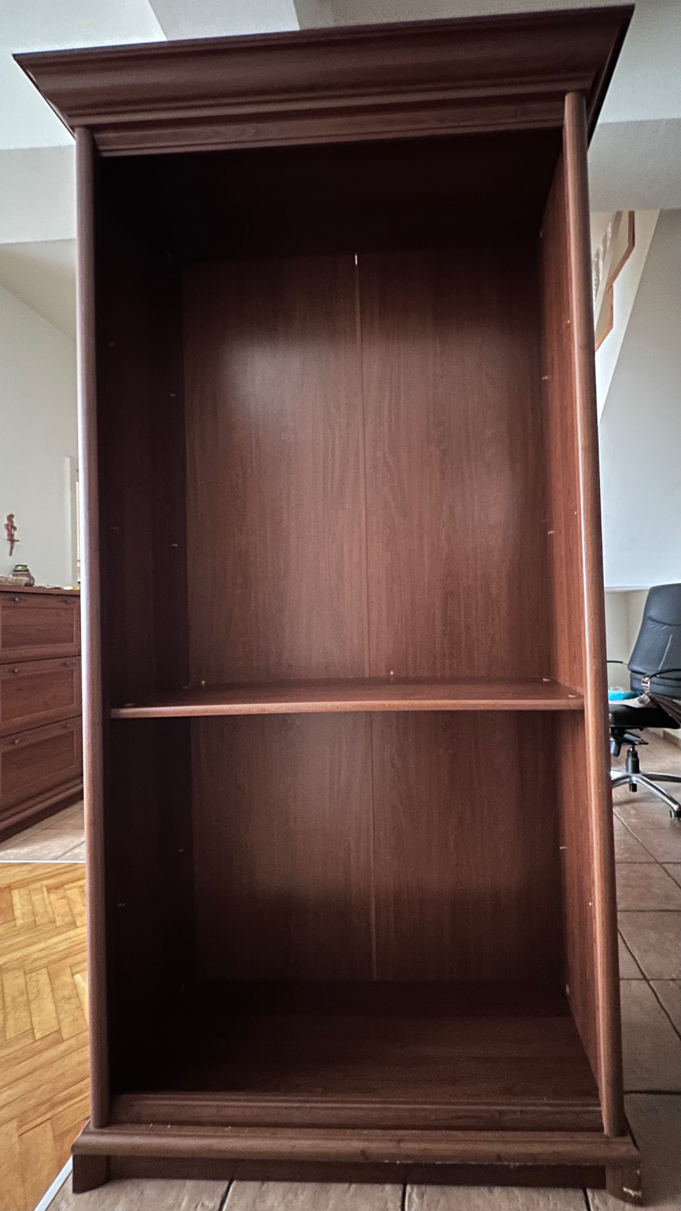 Set Biblioteca si Comoda TV KENT culoare castan