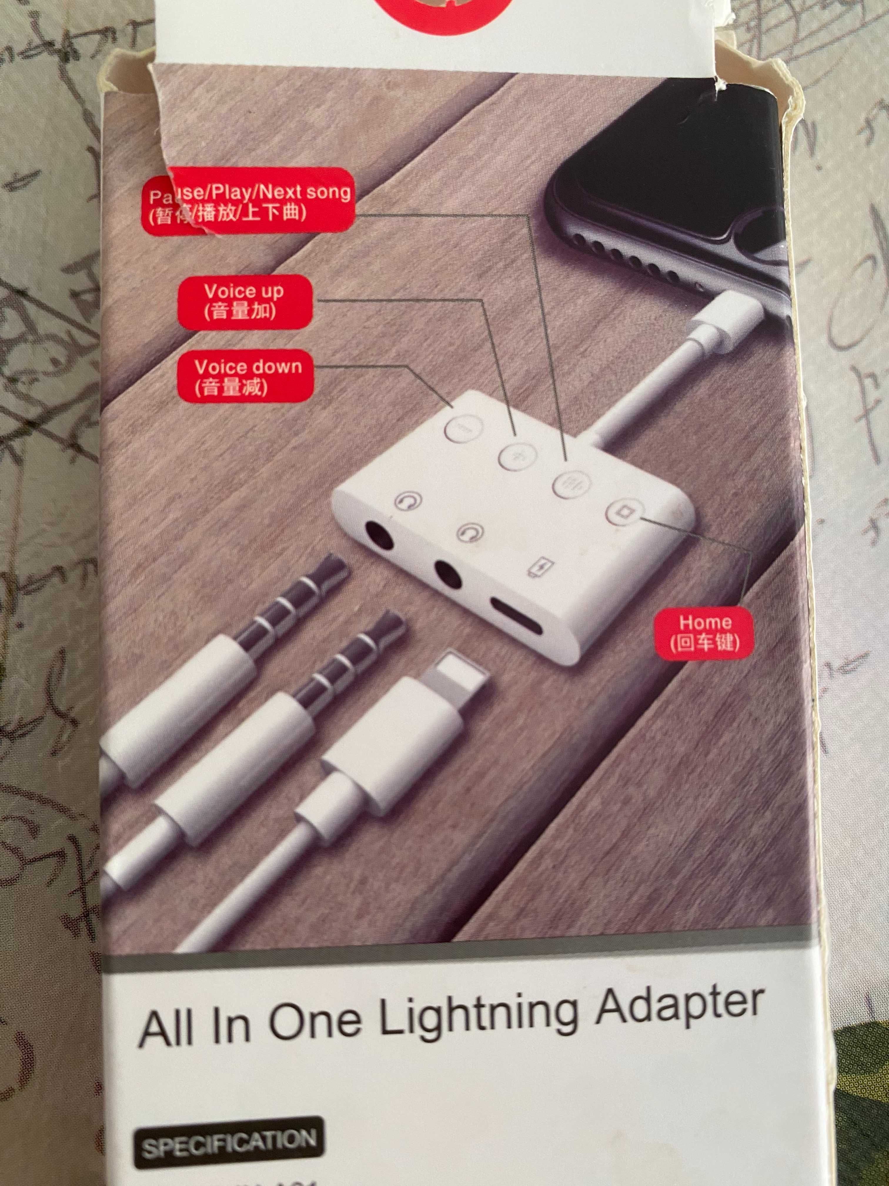 adaptor audio bluetooth /lightning x2 jack / iphone