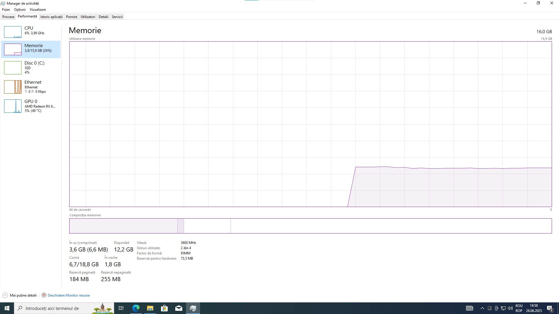 PC Gaming Ryzen 5 3600/16GB RAM 3600/RX 6600XT/SSD