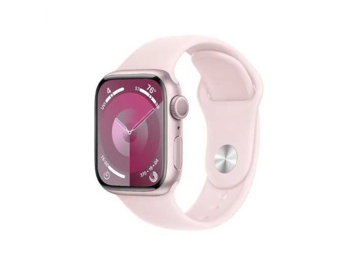 НОВ: AppleWatchSeries9 GPS 41mm Pink, Light Pink Sport Band - M/L