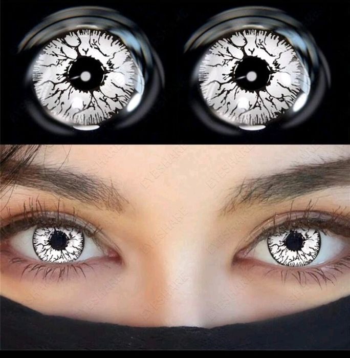 Едногодишни Цветни контактни лещи без диоптър