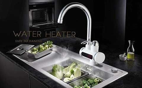 Нагревател за вода смесителна батерия проточен бойлер за плот чешма