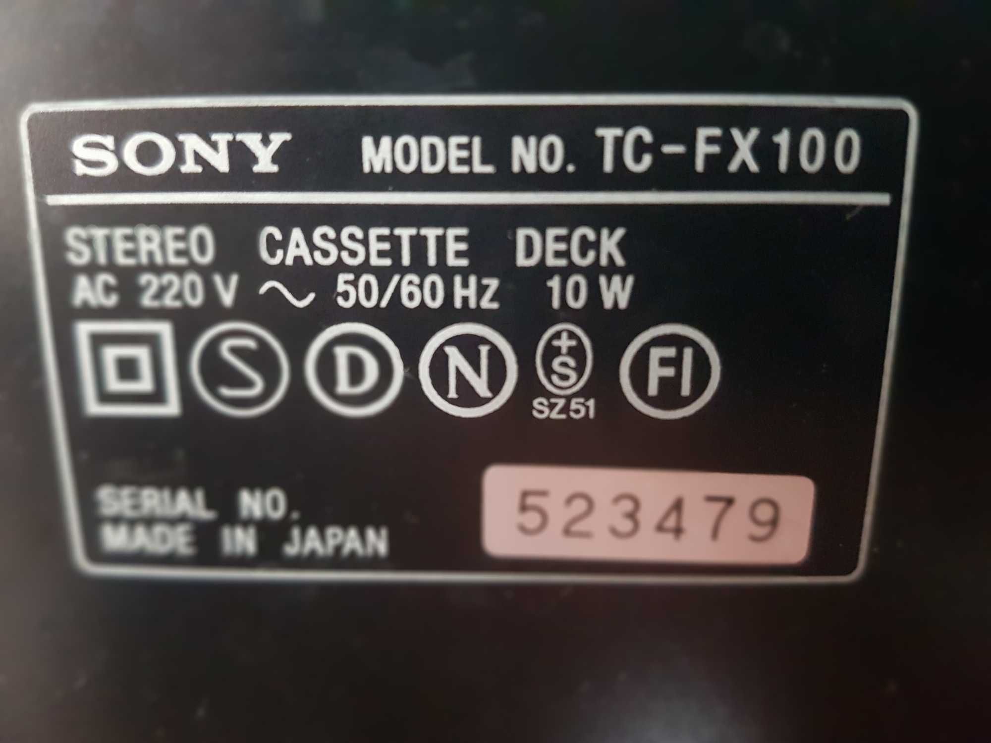 Sony TC-FX100 Stereo Deck