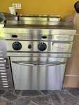 Plită electrică tip horeca + dulap din inox