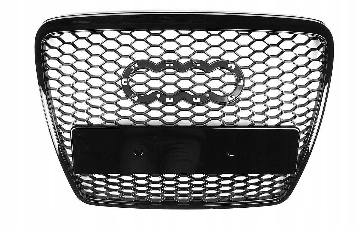 Grila Centrala Audi A6 C6 Fagure RS Design Negru Lucios 2004 - 2011